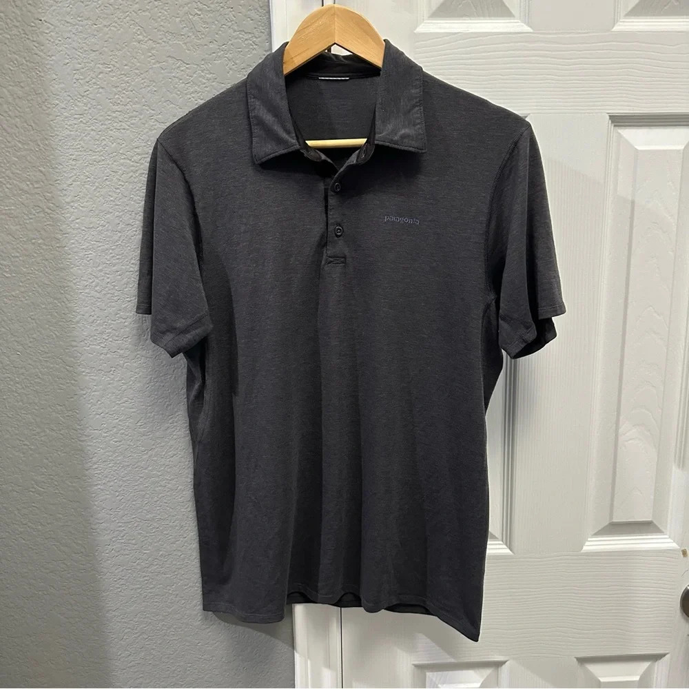 Patagonia Men’s Grey Polo Size Small - Picture 1 of 2